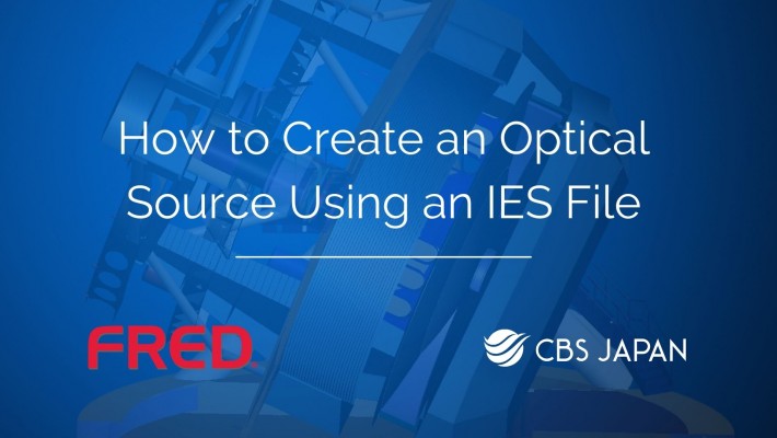 How to create an optical source using an IES file in FRED