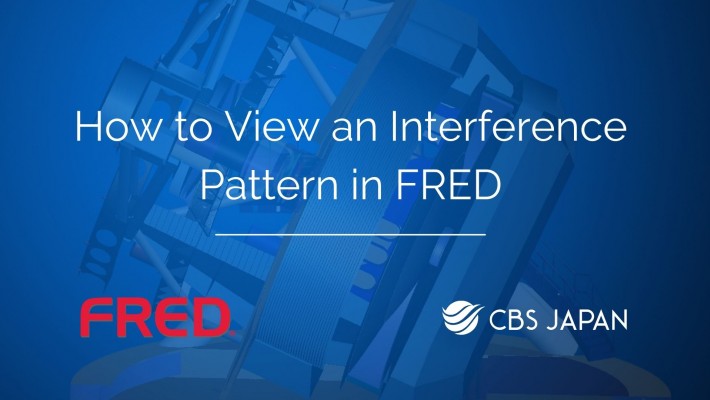 How to view an interference pattern in FRED